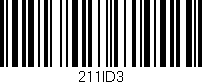 Código de barras (EAN, GTIN, SKU, ISBN): '211ID3'