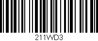 Código de barras (EAN, GTIN, SKU, ISBN): '211WD3'