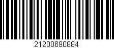 Código de barras (EAN, GTIN, SKU, ISBN): '21200690884'
