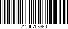 Código de barras (EAN, GTIN, SKU, ISBN): '21200705663'