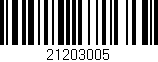 Código de barras (EAN, GTIN, SKU, ISBN): '21203005'