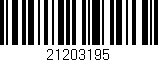 Código de barras (EAN, GTIN, SKU, ISBN): '21203195'