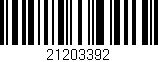 Código de barras (EAN, GTIN, SKU, ISBN): '21203392'