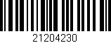 Código de barras (EAN, GTIN, SKU, ISBN): '21204230'