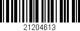Código de barras (EAN, GTIN, SKU, ISBN): '21204613'