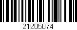 Código de barras (EAN, GTIN, SKU, ISBN): '21205074'