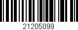 Código de barras (EAN, GTIN, SKU, ISBN): '21205099'