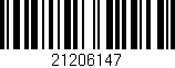 Código de barras (EAN, GTIN, SKU, ISBN): '21206147'