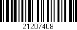 Código de barras (EAN, GTIN, SKU, ISBN): '21207408'