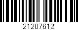 Código de barras (EAN, GTIN, SKU, ISBN): '21207612'