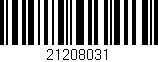 Código de barras (EAN, GTIN, SKU, ISBN): '21208031'