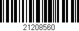 Código de barras (EAN, GTIN, SKU, ISBN): '21208560'