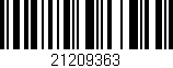 Código de barras (EAN, GTIN, SKU, ISBN): '21209363'