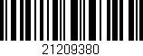 Código de barras (EAN, GTIN, SKU, ISBN): '21209380'