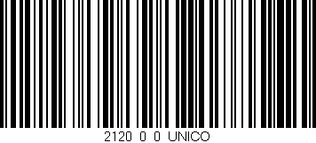 Código de barras (EAN, GTIN, SKU, ISBN): '2120_0_0_UNICO'