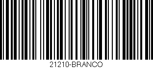 Código de barras (EAN, GTIN, SKU, ISBN): '21210-BRANCO'