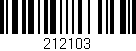 Código de barras (EAN, GTIN, SKU, ISBN): '212103'