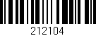 Código de barras (EAN, GTIN, SKU, ISBN): '212104'