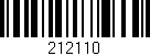 Código de barras (EAN, GTIN, SKU, ISBN): '212110'