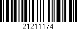 Código de barras (EAN, GTIN, SKU, ISBN): '21211174'