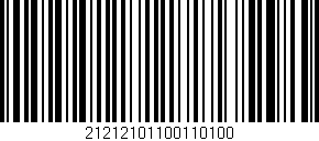 Código de barras (EAN, GTIN, SKU, ISBN): '21212101100110100'