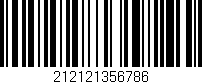 Código de barras (EAN, GTIN, SKU, ISBN): '212121356786'