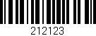 Código de barras (EAN, GTIN, SKU, ISBN): '212123'