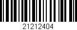 Código de barras (EAN, GTIN, SKU, ISBN): '21212404'