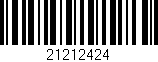 Código de barras (EAN, GTIN, SKU, ISBN): '21212424'