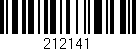 Código de barras (EAN, GTIN, SKU, ISBN): '212141'
