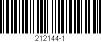 Código de barras (EAN, GTIN, SKU, ISBN): '212144-1'
