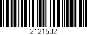 Código de barras (EAN, GTIN, SKU, ISBN): '2121502'