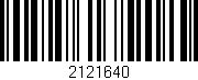 Código de barras (EAN, GTIN, SKU, ISBN): '2121640'