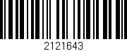 Código de barras (EAN, GTIN, SKU, ISBN): '2121643'