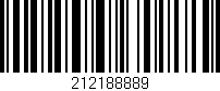 Código de barras (EAN, GTIN, SKU, ISBN): '212188889'