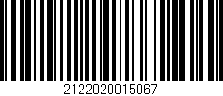 Código de barras (EAN, GTIN, SKU, ISBN): '2122020015067'