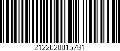 Código de barras (EAN, GTIN, SKU, ISBN): '2122020015791'