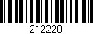Código de barras (EAN, GTIN, SKU, ISBN): '212220'
