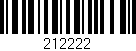 Código de barras (EAN, GTIN, SKU, ISBN): '212222'