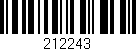 Código de barras (EAN, GTIN, SKU, ISBN): '212243'