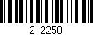 Código de barras (EAN, GTIN, SKU, ISBN): '212250'