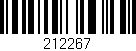 Código de barras (EAN, GTIN, SKU, ISBN): '212267'
