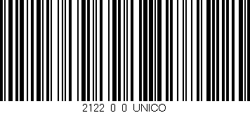 Código de barras (EAN, GTIN, SKU, ISBN): '2122_0_0_UNICO'