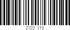 Código de barras (EAN, GTIN, SKU, ISBN): '2122/113'