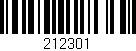 Código de barras (EAN, GTIN, SKU, ISBN): '212301'