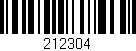 Código de barras (EAN, GTIN, SKU, ISBN): '212304'