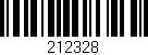 Código de barras (EAN, GTIN, SKU, ISBN): '212328'