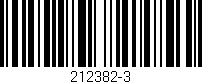 Código de barras (EAN, GTIN, SKU, ISBN): '212382-3'