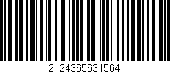 Código de barras (EAN, GTIN, SKU, ISBN): '2124365631564'