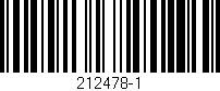 Código de barras (EAN, GTIN, SKU, ISBN): '212478-1'